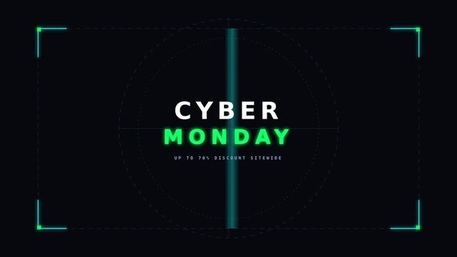 Minimalist HUD framing brackets cyber monday target lock deals backdrop