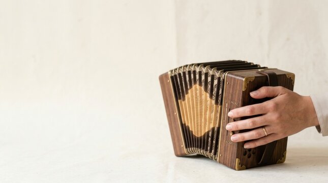Man playing accordion demonstrating business flexibility by expanding or contracting operating capacity according to demand changes
