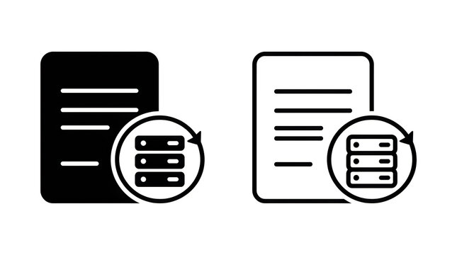 Document syncing with cloud server icon