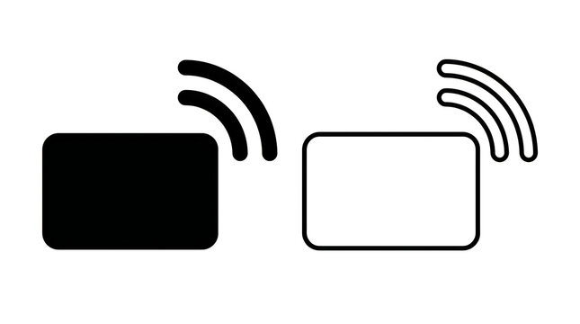 Wireless remote control devices with signal icons