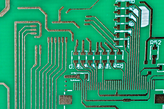 Green Circuit board abstract 