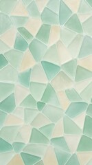 Obraz premium Abstract Geometric Mosaic Pattern with Soft Green Tones.