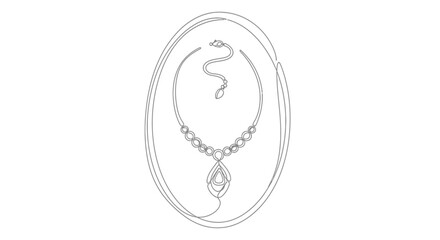Fototapeta premium snake shaped necklace jewelry