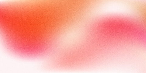 Red orange pink coral peach white abstract background. Noise grain mesh spray. Color gradient. Spot blot oval circle. Fluid water explosion splash. Design. © novi