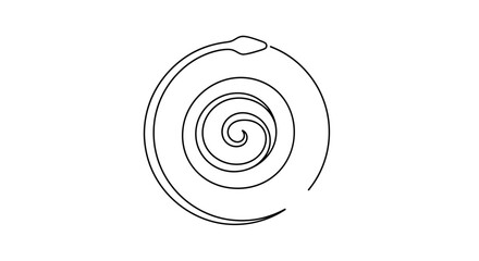 Naklejka premium spiral shape, swirl design, abstract symbol