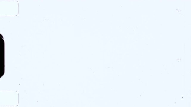 Start of Vintage Super 16mm Old Film Roll Leader Reel 4K Video Effect Background