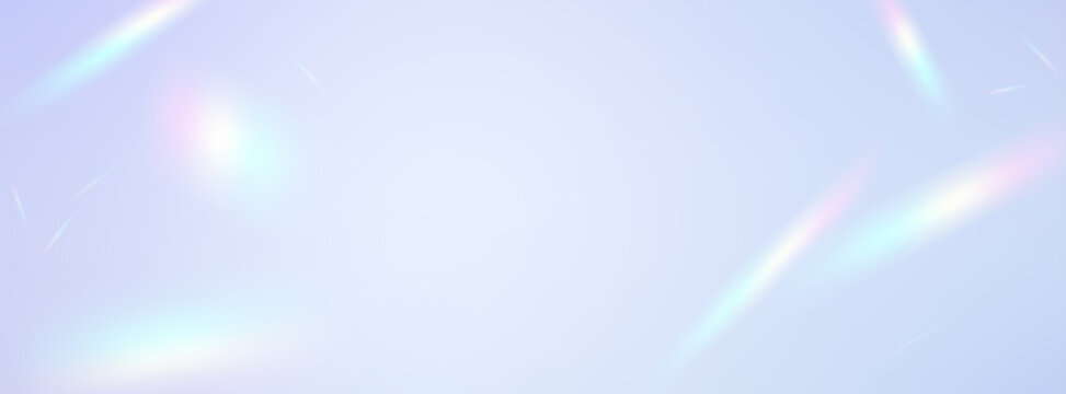 Fantastical rainbow-colored light streaming through a pastel-colored background and the gradient of a prism