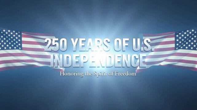 Celebrate 250 years of US independence with vibrant montage of historic American moments and patriotic scenes