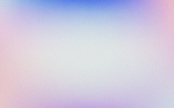 Pastel pink and blue vignette gradient with grain texture creates a nostalgic and dreamy retro aesthetic look