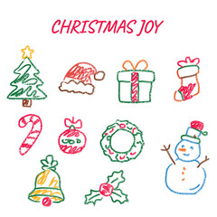 Fototapeta premium Hand Drawn Doodle Elements Collection – Cute Colorful Sketch Illustrations