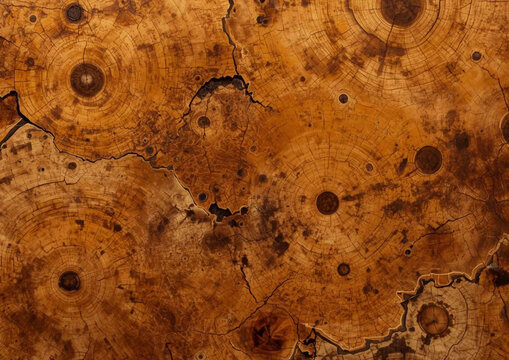 Luxury Burl Wood Veneer Texture With Natural Organic Grain