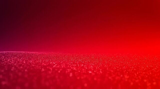 Abstract red glitter background with sparkling bokeh light for festive and celebration design