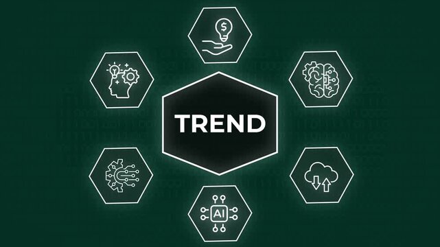 KMS Knowledge Management System Concept Graphic with Neon Green Icons on Binary Code Background, A neon green digital graphic representing a Knowledge Management System KMS with interconnected technol