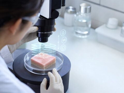 Microscopic Skin Barrier Lipid Layer Analysis Model
