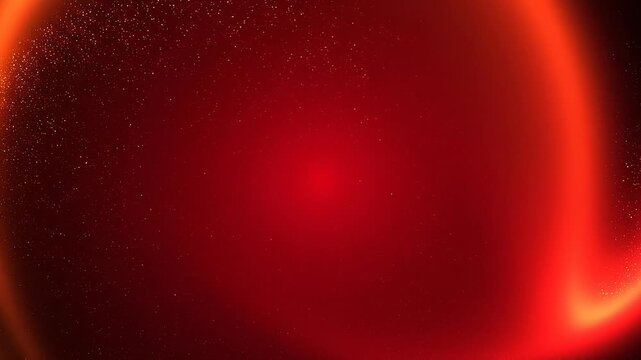 Abstract red glowing background with vibrant light waves and sparkling particles for digital design
