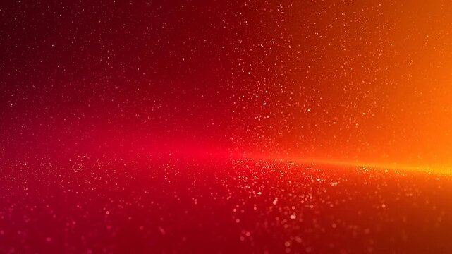 Abstract glowing red and orange particles background with vibrant light effects and bokeh texture