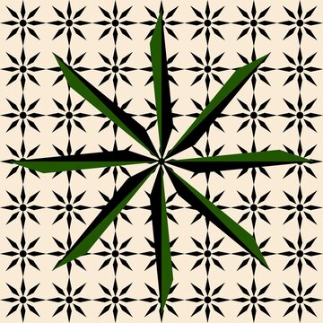 Abstract Geometric Art Deco Style Pattern Background
