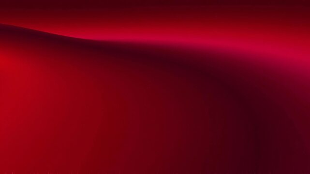 Smooth red satin fabric texture with elegant folds and luxurious shiny surface for background