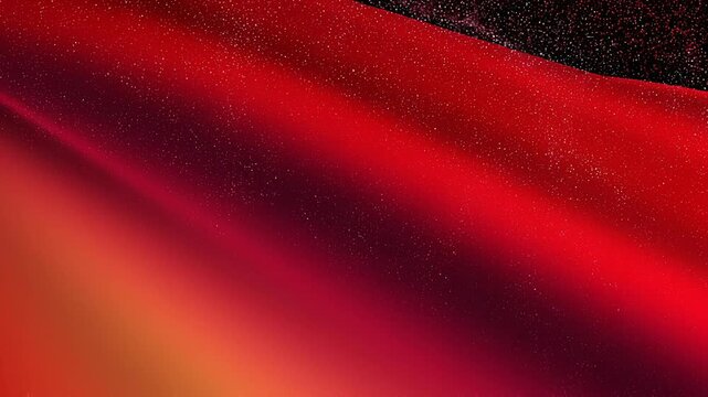 Abstract red and black cosmic background with glowing particles and smooth gradient for digital art and design