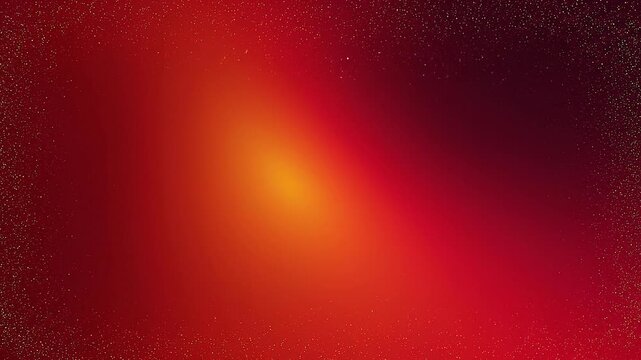 Abstract red and orange bright glowing background with particles and vibrant gradient lighting effect