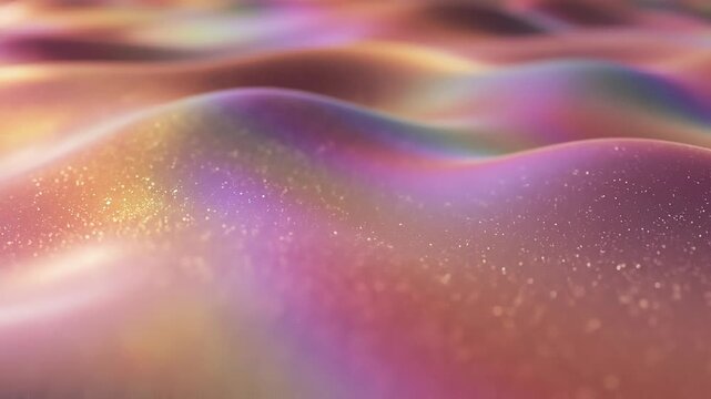 Abstract colorful waves with sparkling glitter and soft glowing light effect for creative backgrounds