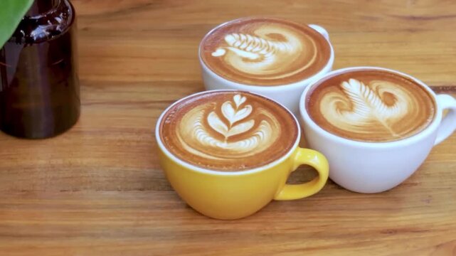 Three Cups of Latte Art