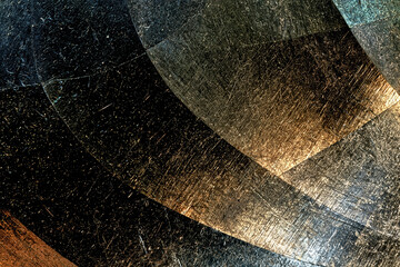Obraz premium Abstract Metallic Beetle Shell Texture Resembling an Alien Landscape