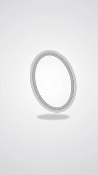 3d loop animation mobius strip sphere moving endlessly abstract mathematical puzzle loop footage