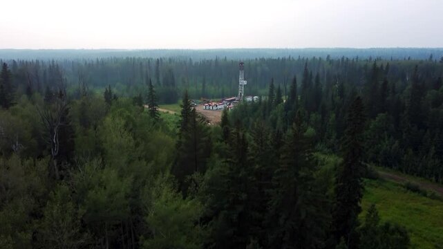 Remote Industrial Site in Northern Wilderness