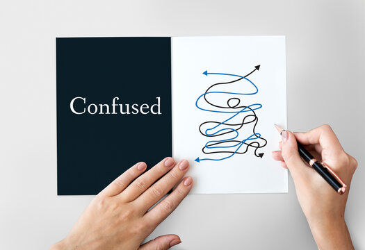 Confused Messed Up Chaos Critical Situation Word Graphic