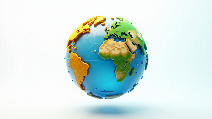 Fototapeta premium Recycled Earth Sphere for Eco Marketing