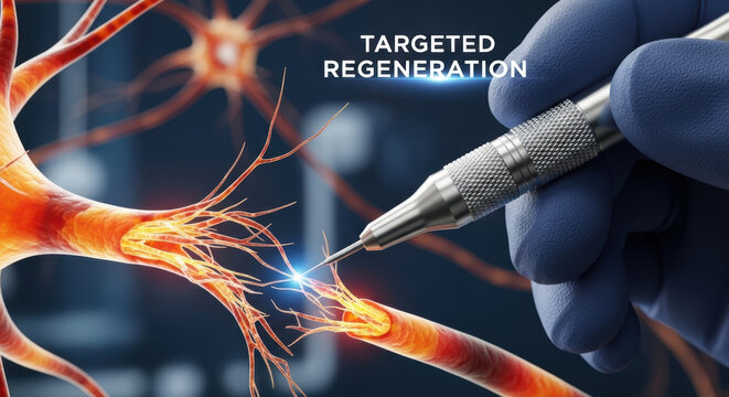 Gene editing therapies enable targeted regeneration of damaged nerve cells for advanced medical treatment and recovery