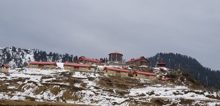 Villages and Valies in Mountains 
