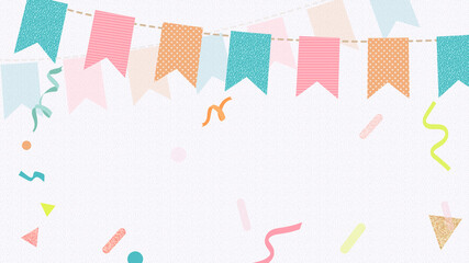 Fototapeta premium Festive desktop wallpaper, pastel celebration background
