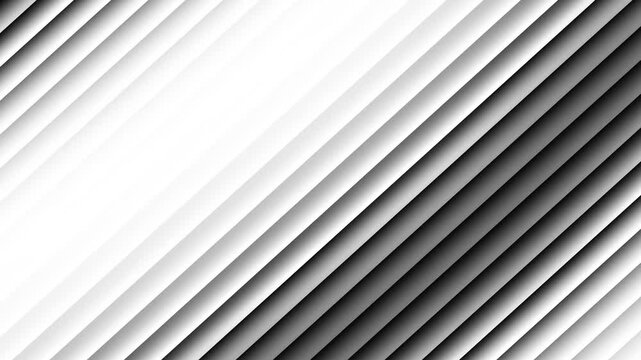 Black White Diagonal Stripes Abstract Motion Background Loop