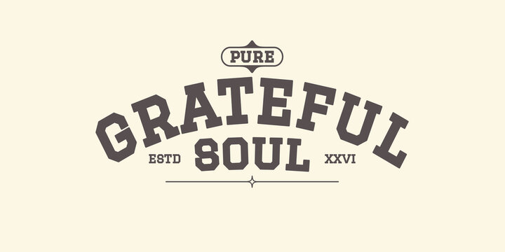 Retro vintage typography streetwear motivational quote and slogan print for graphic jersey, tee, hat, t-shirt, sweatshirt, or wall art design - Vector