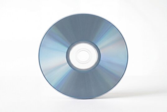 Single Blu ray Disc Isolated on Pure White Background