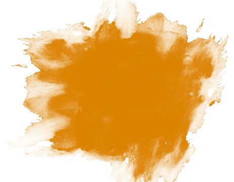 Ink stain watercolor blob texture isolated on clean white background, abstract hand painted black ink splash with organic edges for artistic designs, posters, branding, stationery, and creative