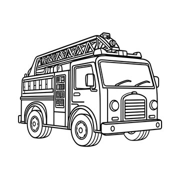 drawing fire truck