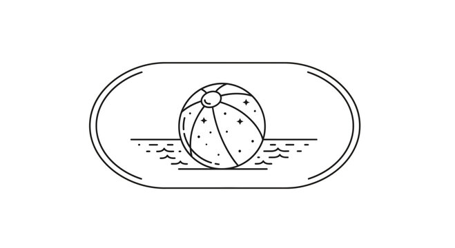 beach ball in water