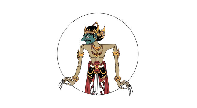 balinese wayang kulit character