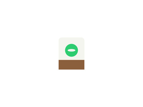 Minimalist flat icon representing a digital subtract or minus symbol