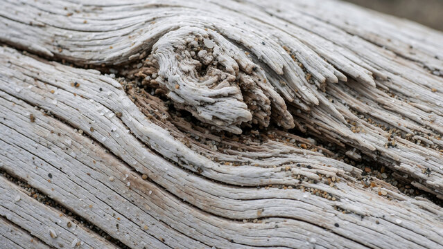 Bleached driftwood grain texture background