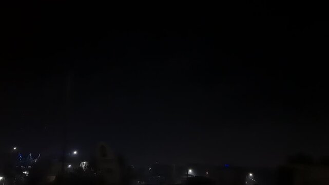 A hyperlapse of firecrackers bursting the night of Traditional festival of Diwali.