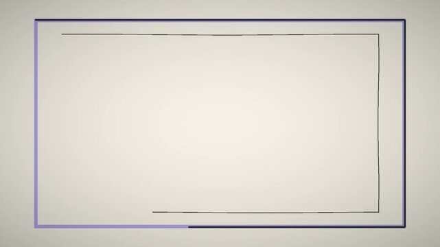 Beige Hand Drawn Rectangle Frame Border Animation