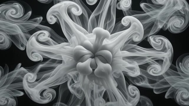 black and white smoke