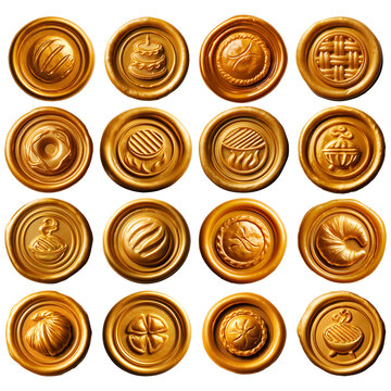 Artisan Food & Bakery Mustard Gold Wax Seal Collection