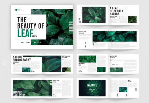 The Beauty Of Leaf Landscape Template