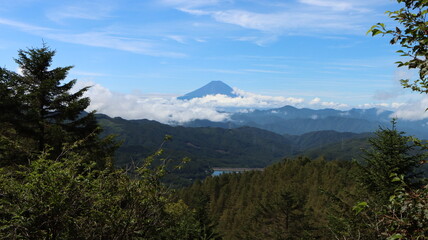 Obraz premium 富士山 , 大菩薩嶺 , 雷岩