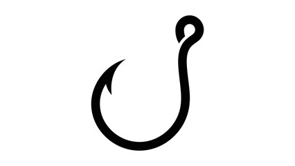 Fototapeta premium Fish Hook Vector Illustration